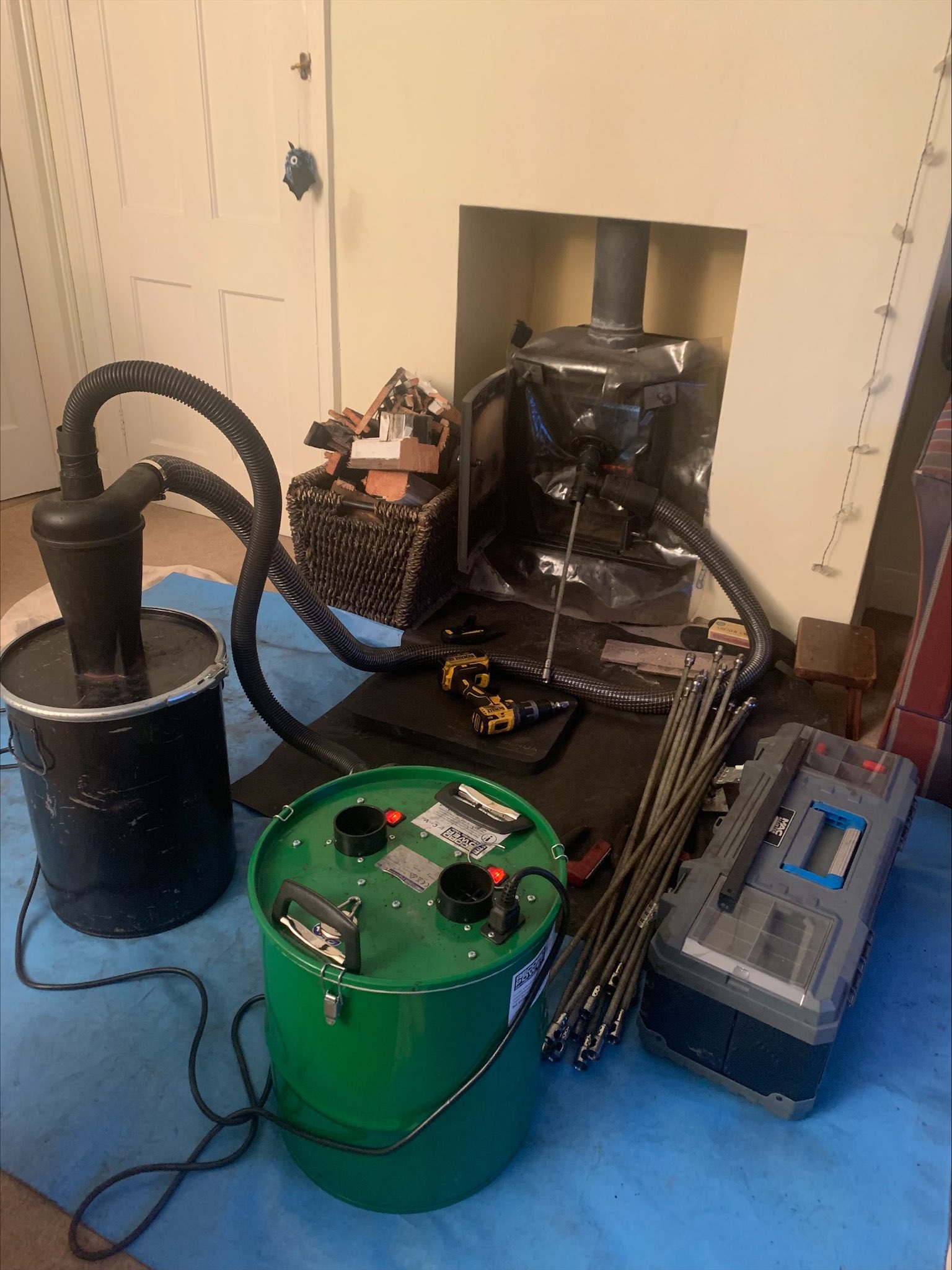 Sweeping woodburner in Hexham