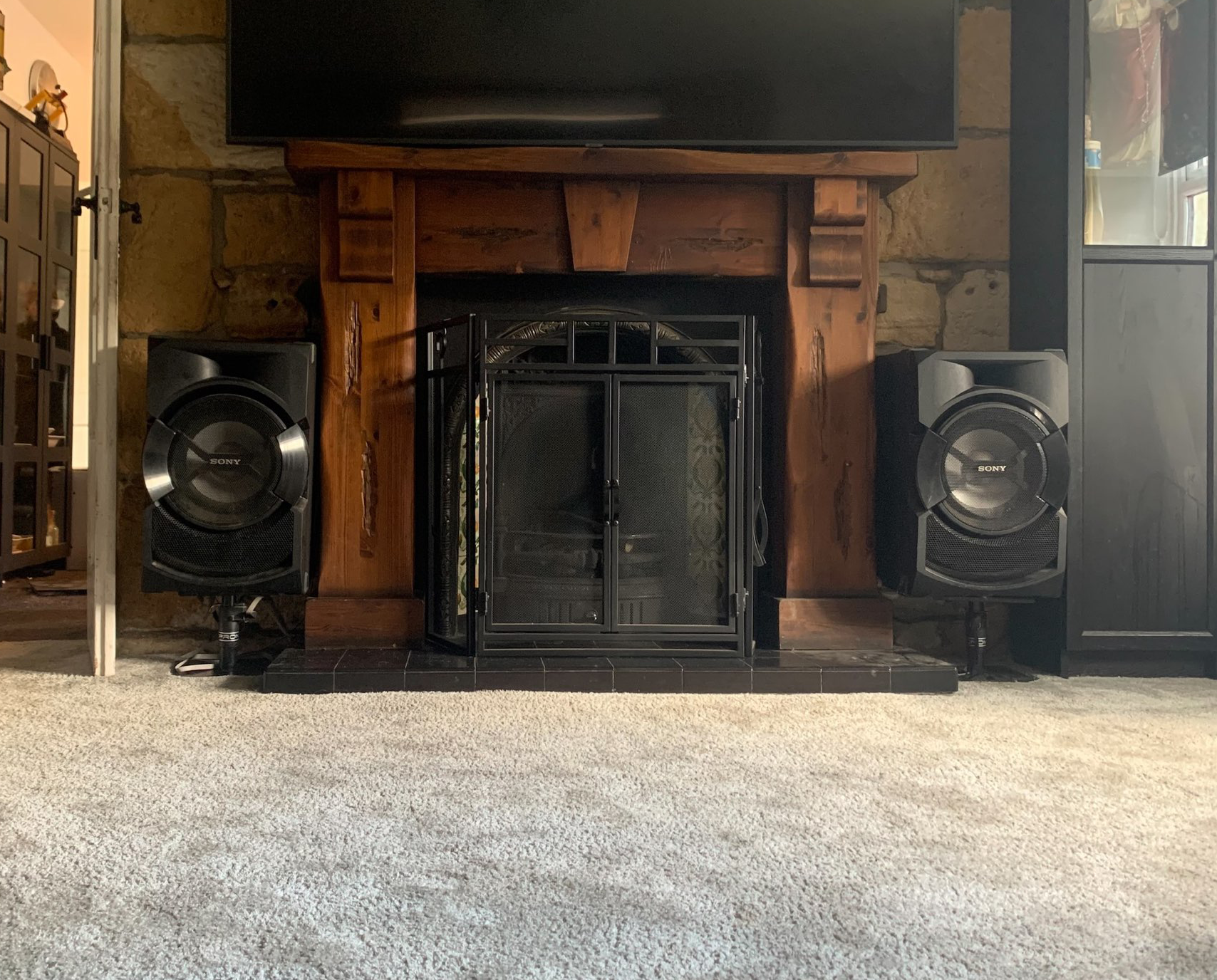 Chimney Before Sweeping - Soot Buildup