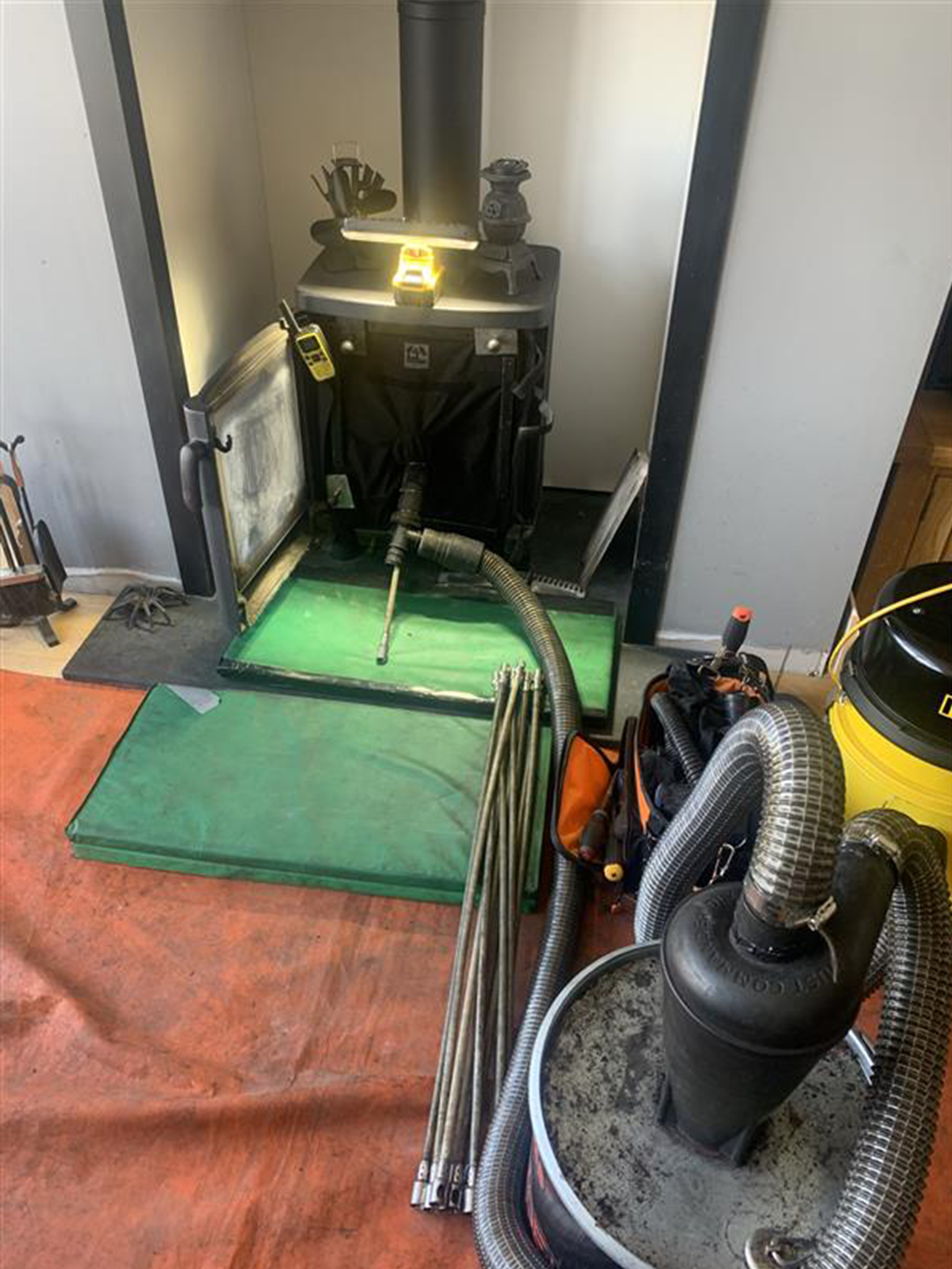 Sweeping lined stove in Corbridge