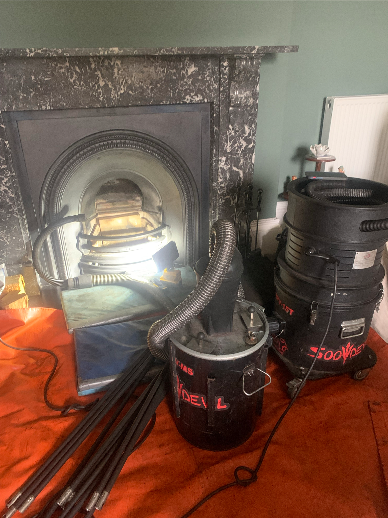 Sweeping open fire in Corbridge