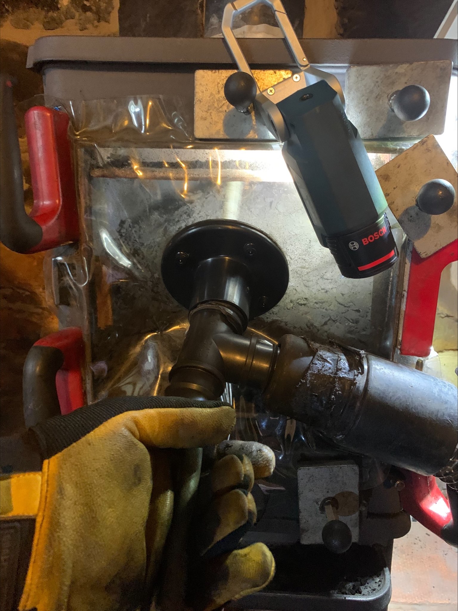 Sweeping woodburner in Wark